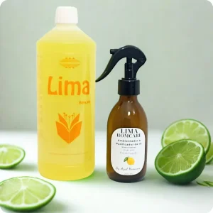 Ambientador natural Lima HomCare – elimina odores e purifica o ar com aroma fresco cítrico.